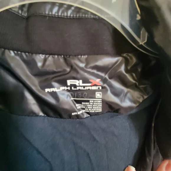Ralph Lauren Shiny Black Windbreaker Jacket - Picture 3 of 3